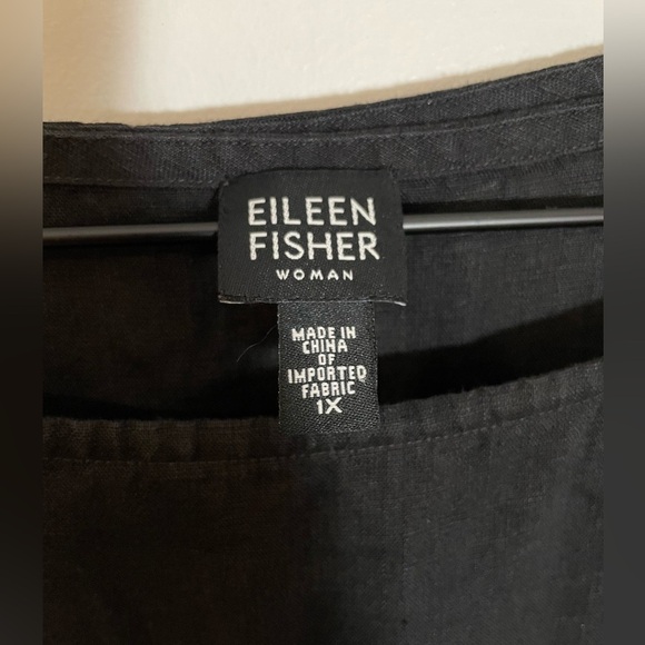 Eileen Fisher 100% Irish Linen Lined Sleeveless Dress
Lagenlook Black Size 1X - Picture 2 of 7